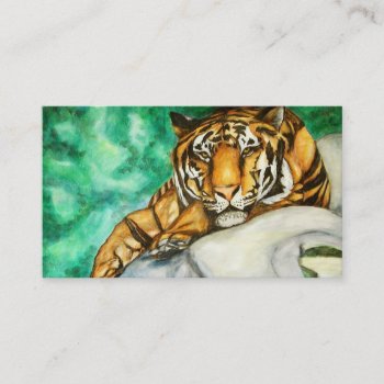 Patience (tiger) Business Cards by jaisjewels at Zazzle