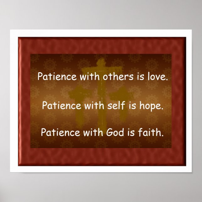 Patience with God Poster (Front)