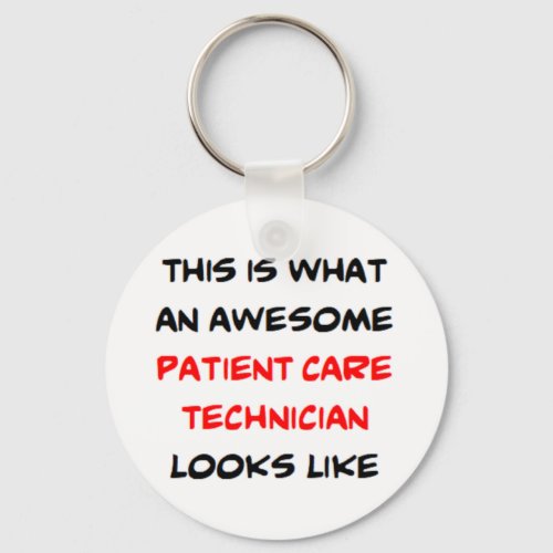 patient care technician awesome keychain