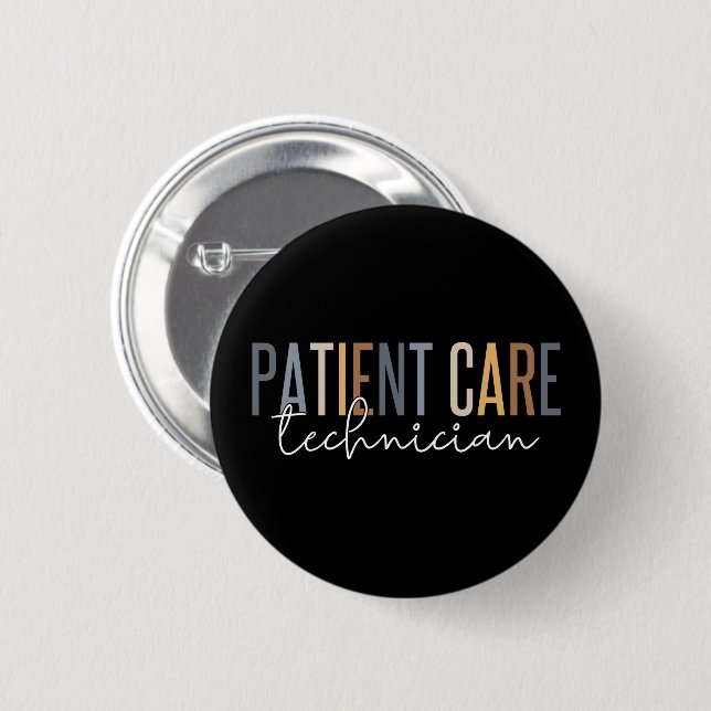 Patient Care Technician PCT Gifts Button (Front & Back)