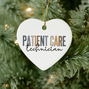 Patient Care Technician PCT Gifts Ceramic Ornament