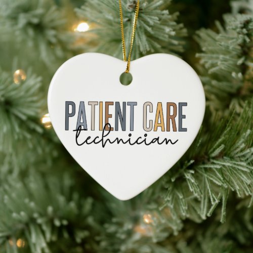 Patient Care Technician PCT Gifts Ceramic Ornament