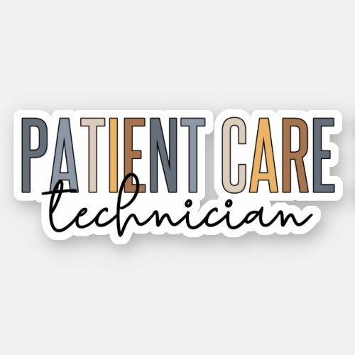 Patient Care Technician PCT Gifts Sticker