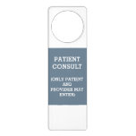 Patient Consult Slate Gray Door Hanger by Janz