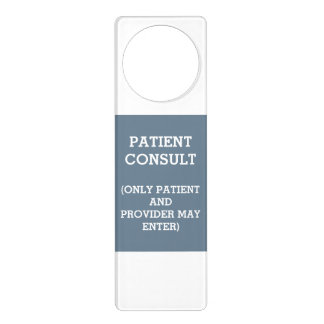 Patient Consult Slate Gray Door Hanger by Janz