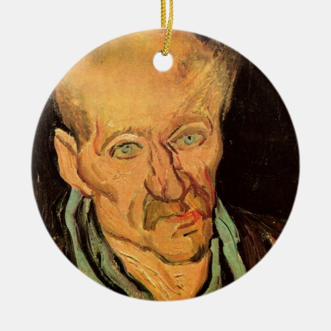Patient in Saint-Paul Hospital by Vincent van Gogh Ceramic Ornament (Front)