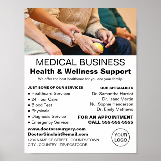 Patient & Nurse, General Practitioner, Nurse Poster (Front)