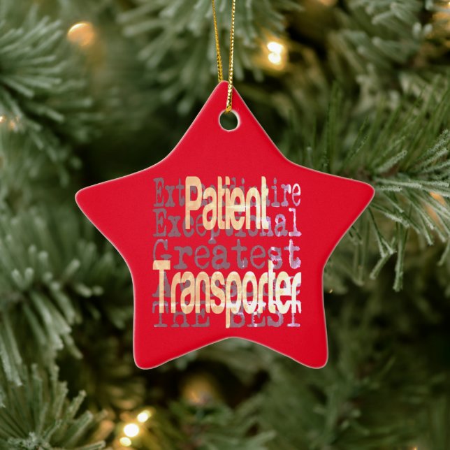Patient Transporter Extraordinaire Ceramic Ornament (Tree)