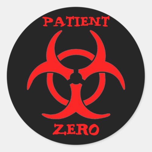 Patient Zero Biohazard Sticker