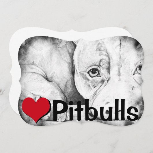 Patiently Waiting (heart pitbulls) (Front/Back)