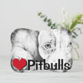 Patiently Waiting (heart pitbulls) (Standing Front)