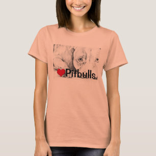 Patiently Waiting (heart pitbulls) T-Shirt