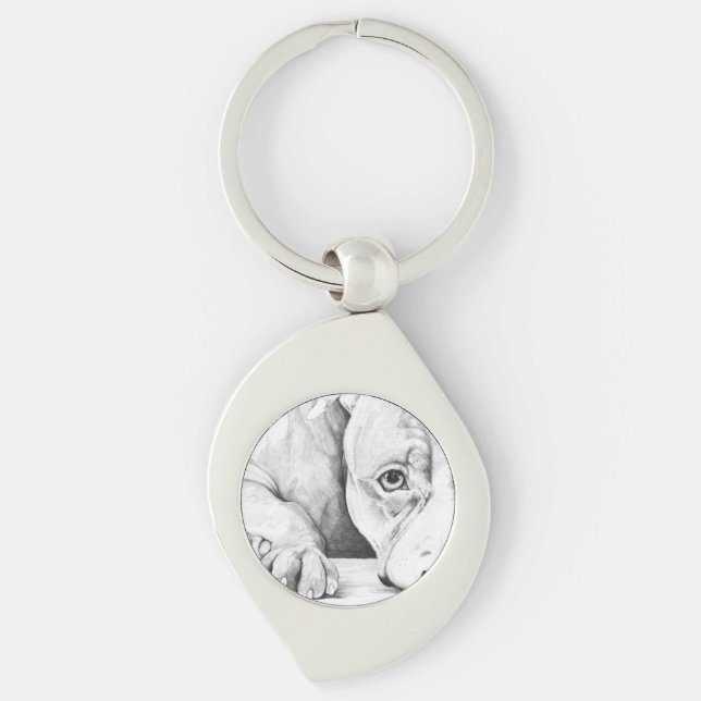 Patiently Waiting Keychain (Front)