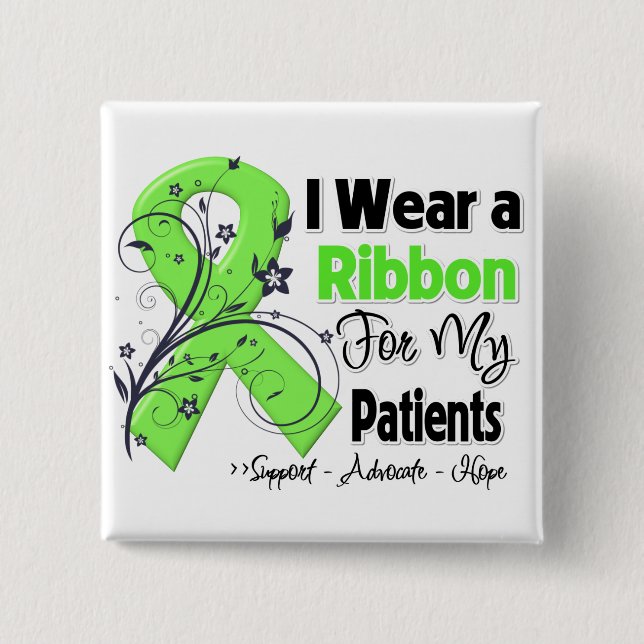 Patients - Lymphoma Ribbon Button (Front)