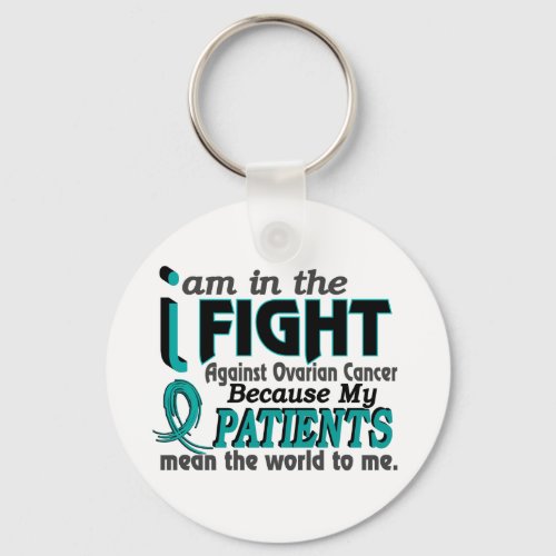 Patients Mean World To Me Ovarian Cancer Keychain