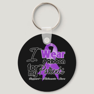 Patients - Pancreatic Cancer Ribbon Keychain