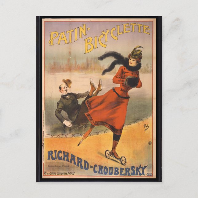 Patin - Bicyclette Postcard (Front)