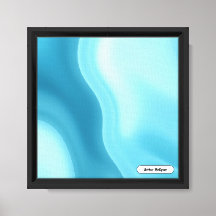 Patina Blue Soft Glow Gradient Abstract