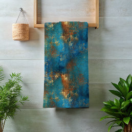 Patina Copper Distressed Look Bath Towel Set