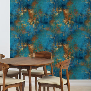 Patina Copper Distressed Look Wallpaper
