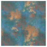 Patina Copper Distressed Turquoise Grunge Fabric