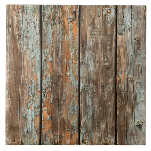 Patina Wood Rustic Distressed Plank Ceramic Tile