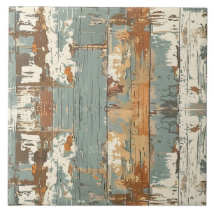 Patina Wood Rustic Distressed Plank Ceramic Tile