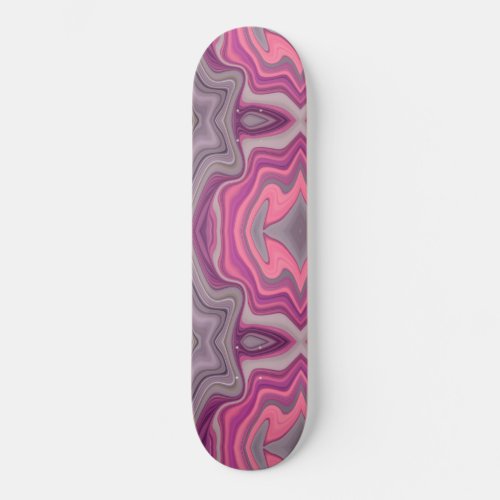 Patineta color rosa con violeta skateboard