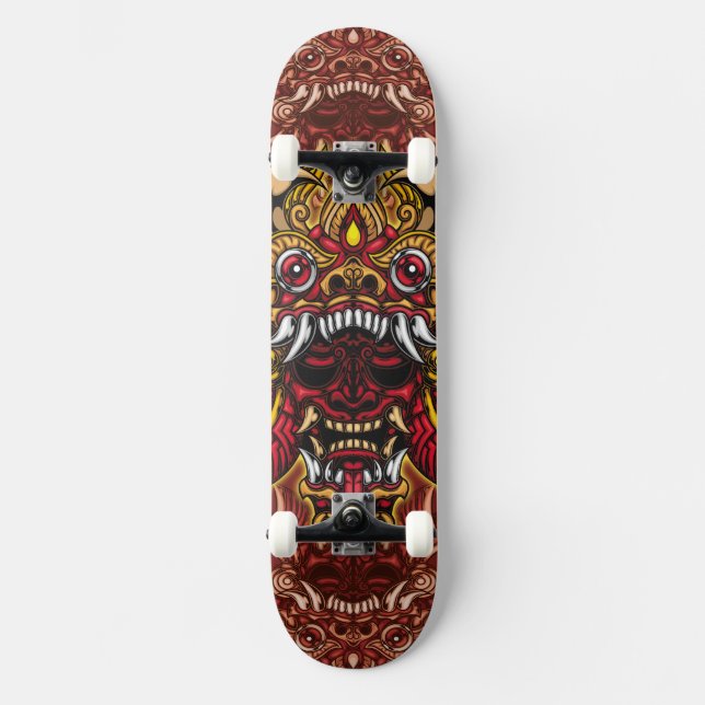 Patineta Máscara Hannya  Skateboard (Front)