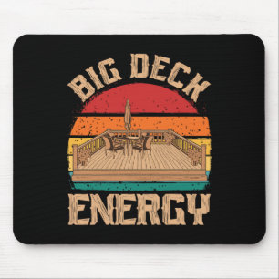 Patio Big Deck Energy Grilling Outdoorsy Meat Bbq  Mouse Pad