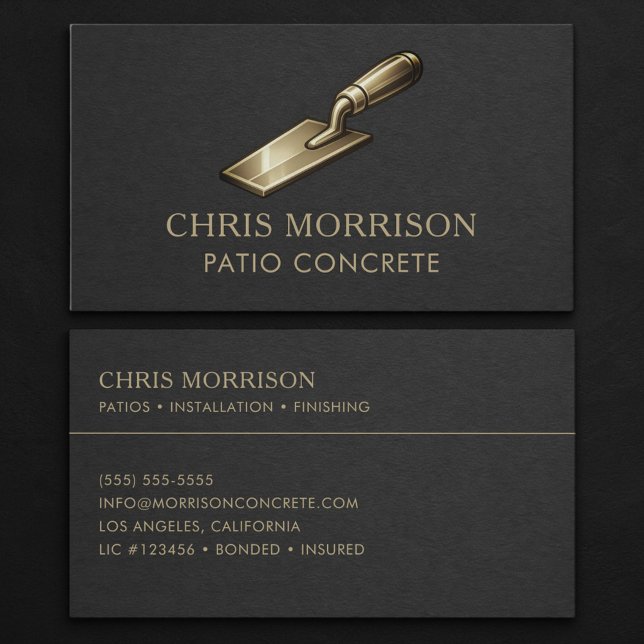 Patio Concrete Professional Business Card (Creator Uploaded)