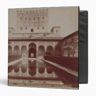 Patio de los Arrayanes, Alhambra, c.1875-80 (sepia Binder