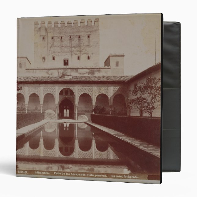 Patio de los Arrayanes, Alhambra, c.1875-80 (sepia Binder (Front/Inside)