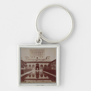Patio de los Arrayanes, Alhambra, c.1875-80 (sepia Keychain