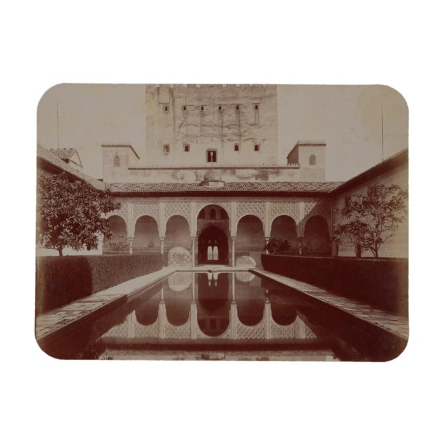 Patio de los Arrayanes, Alhambra, c.1875-80 (sepia Magnet (Horizontal)