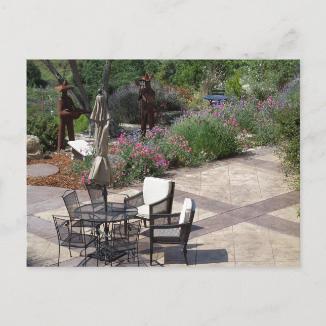 Patio of Croad Tasting Room, Paso Robles Postcard (Front)