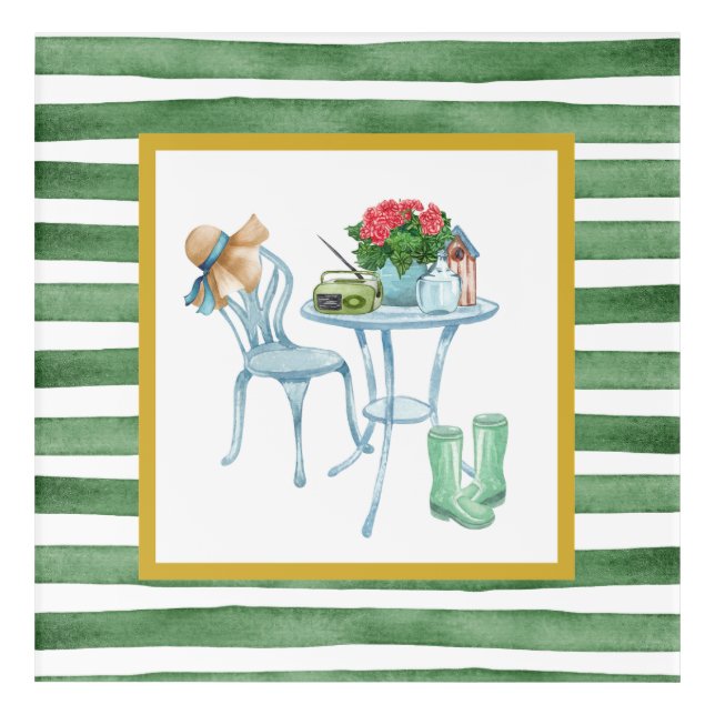 Patio Party Acrylic Print (Front)