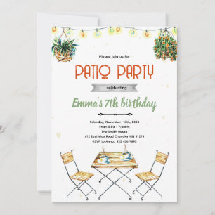 Patio party Invitation