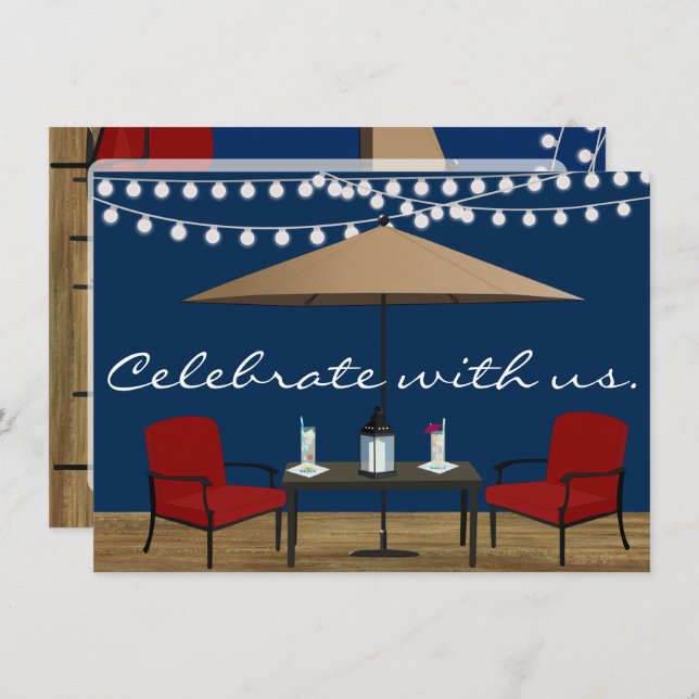 Patio Party Invitation (Front/Back)
