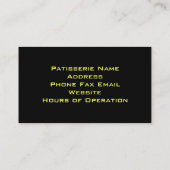 Patisserie Business Card II (Back)