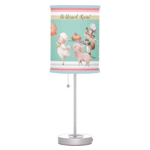 Patisserie _ Farm animals celebrate custom nursery Table Lamp