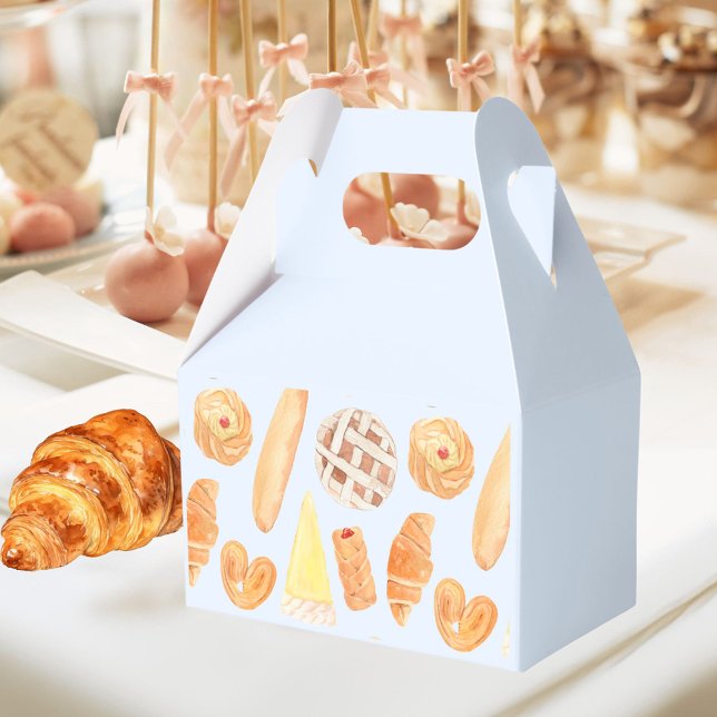 Patisserie French Bakery Pastry Bread Food Art Favor Boxes (In situ)