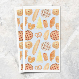 Patisserie French Bakery Pastry Bread Food Art Paper Guest Towels