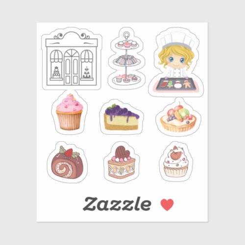 Patisserie Stickers