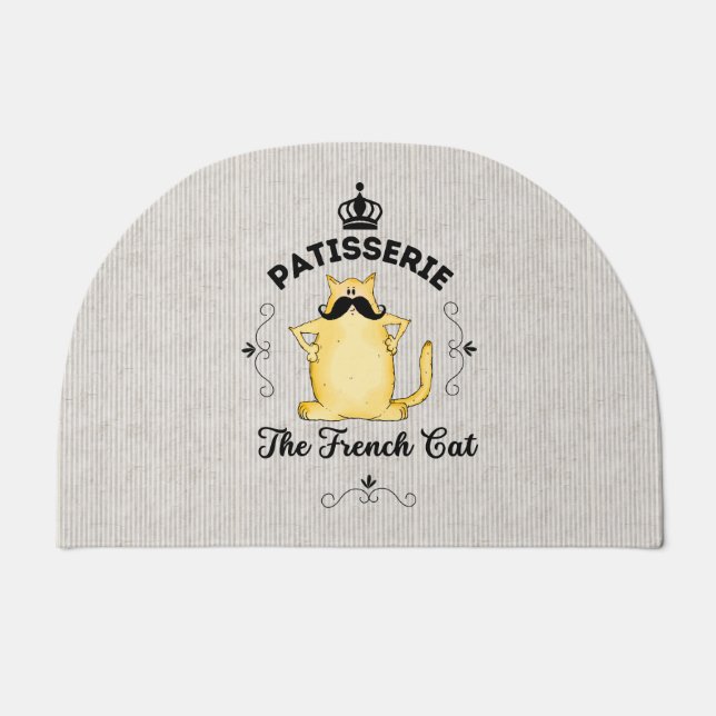 Patisserie The French Cat Doormat (Front)