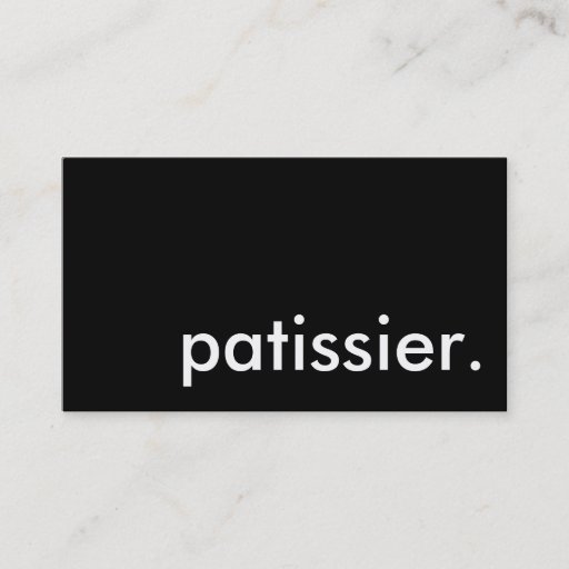 Customizable patissier. business card templates