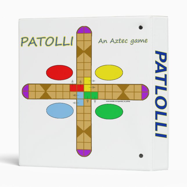 Patolli game binder (Back/Spine)