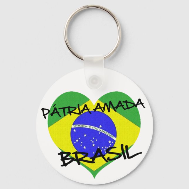 Pátria Amada Brasil Keychain (Front)