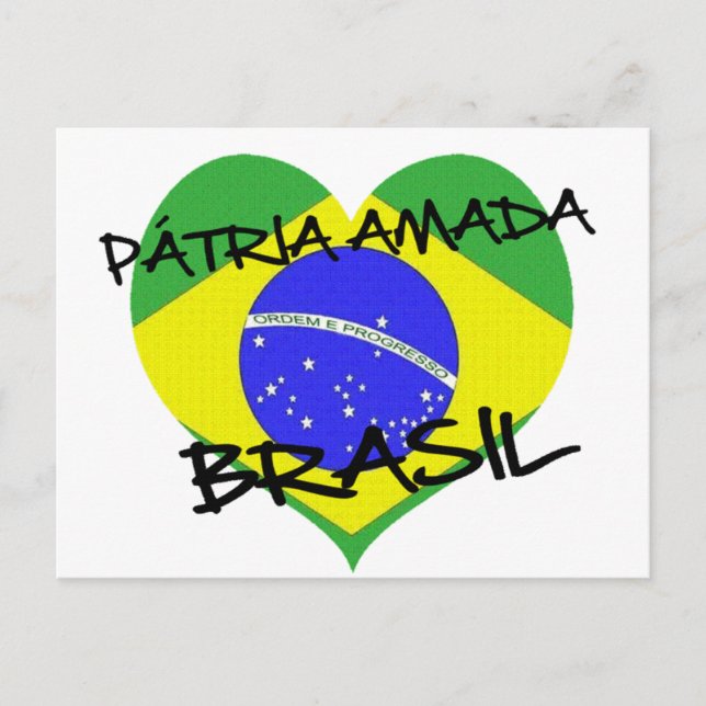 Pátria Amada Brasil Postcard (Front)