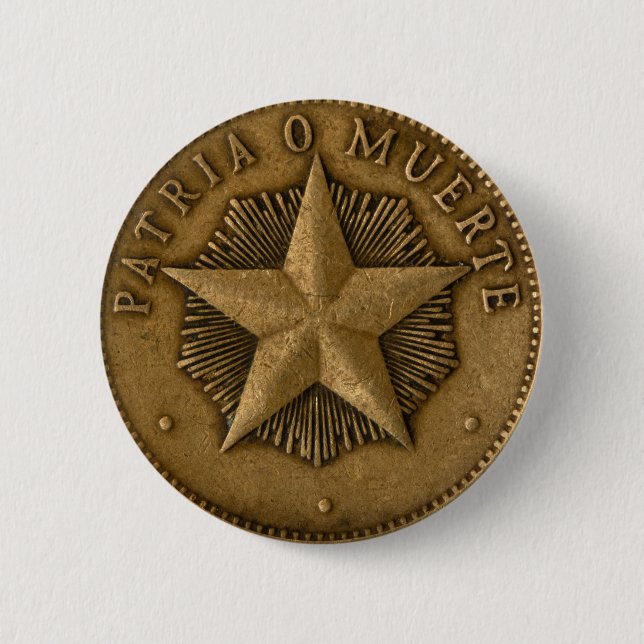 Patria o Muerte Pinback Button (Front)